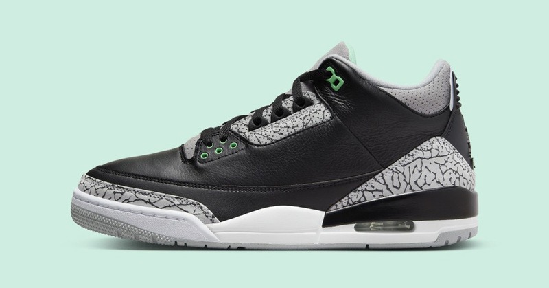 Air jordan best sale 3 grey green